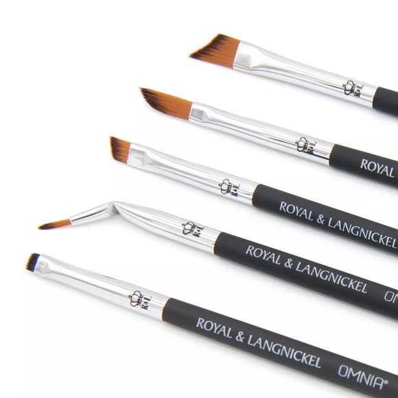 OMNIA® PROFESSIONAL Line and Define Set Vegan Synthetic Hair Makeup Brushes 5 pc - Picture 1 of 5